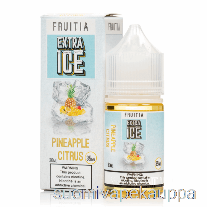 Vape Netistä Ananas Sitrushedelmät - Extra Jää - Fruitia Suolat - 30ml 50mg